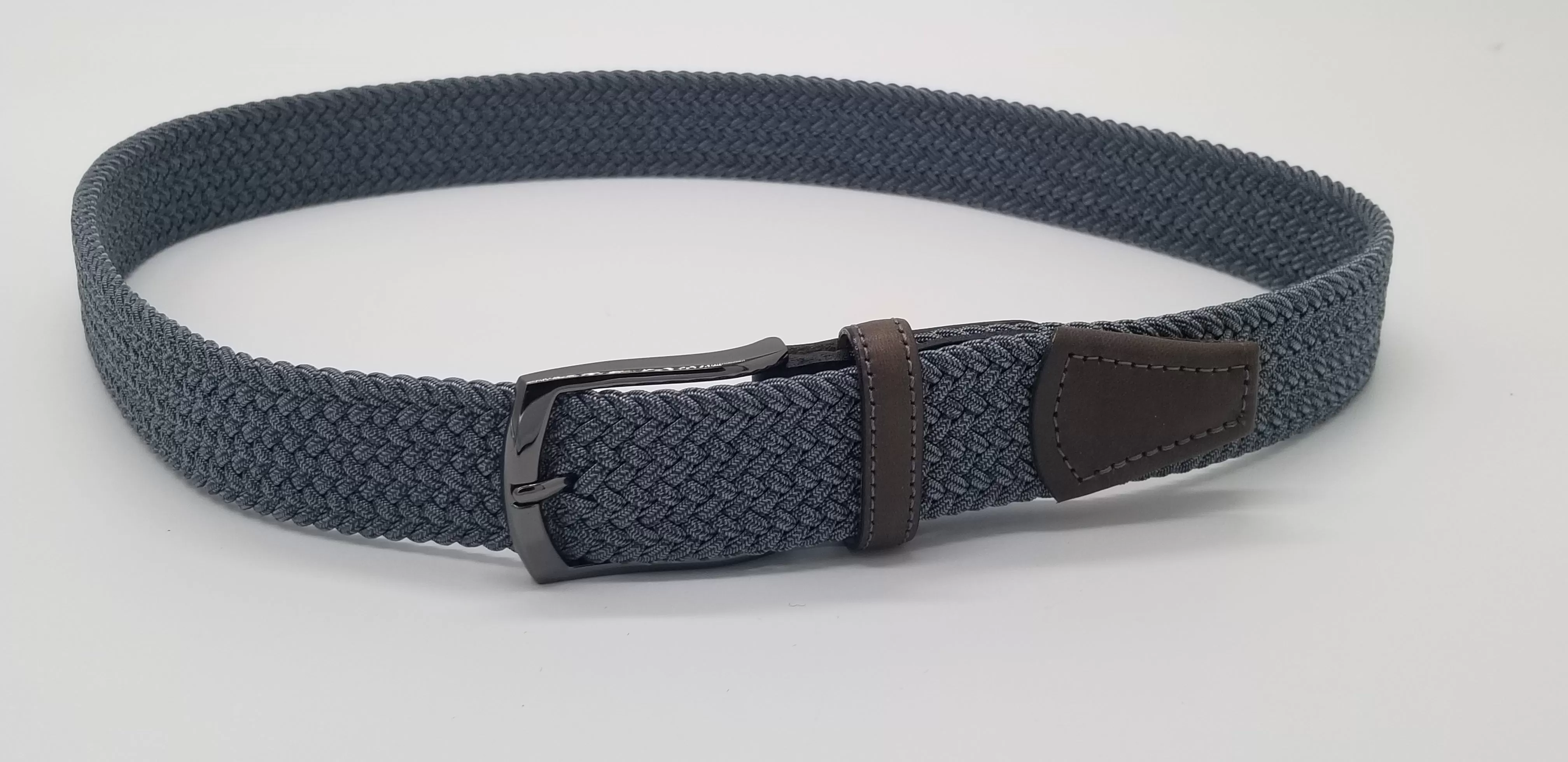 35MM Cortina Stretch Heather Plain Braid Belt 6223