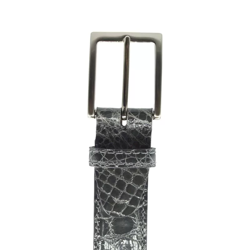 70-100-GRY ALLIGATOR Belt, Grey