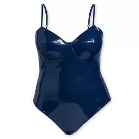 adidas x IVY PARK Women's Plus Size Latex Bodysuit - Dark Blue