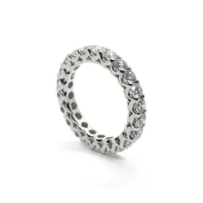 AFJ Diamond Collection - Eternity Band Ring with Round Diamonds 2.23 carats, Platinum