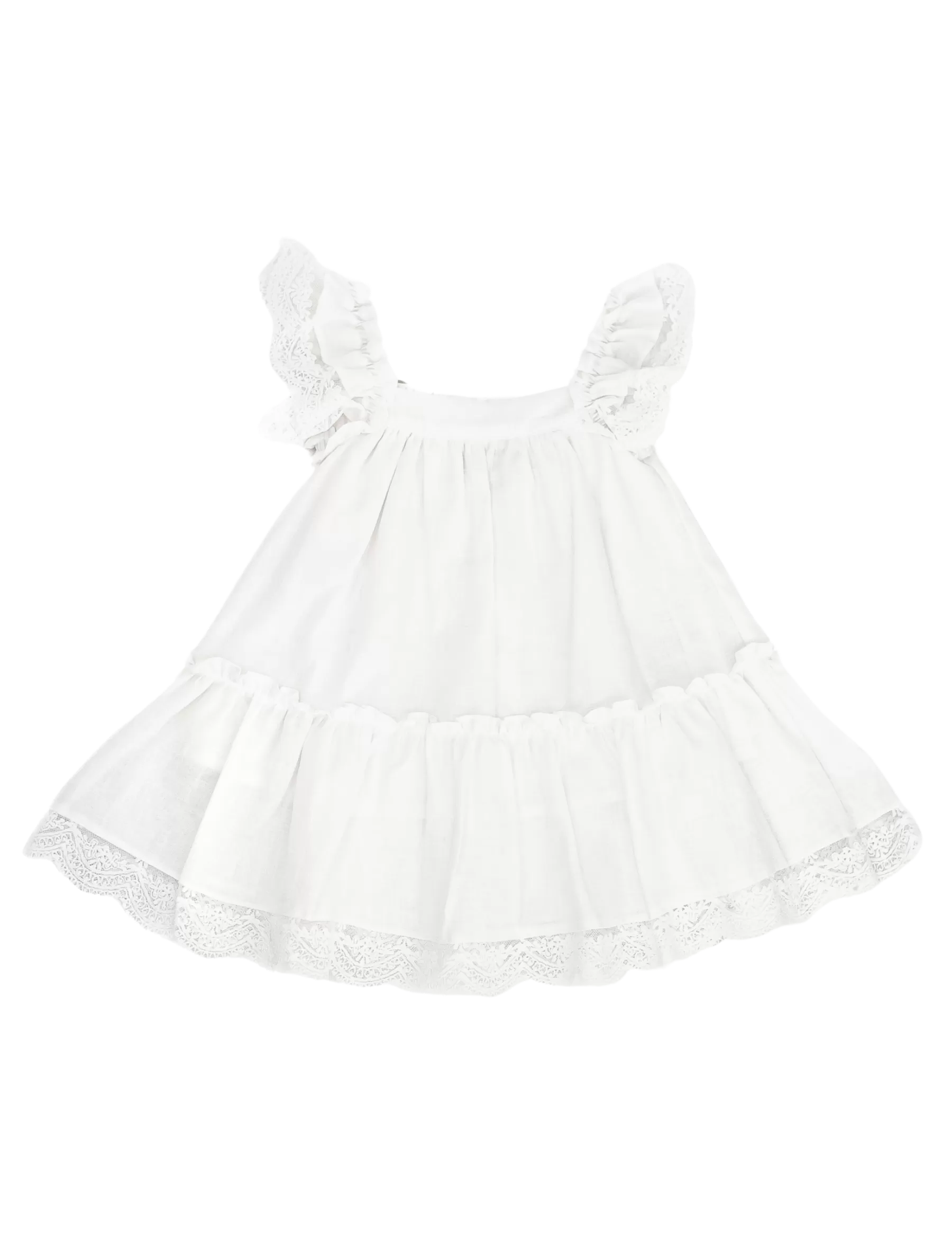 Areta Linen Special Occasion Dress - White