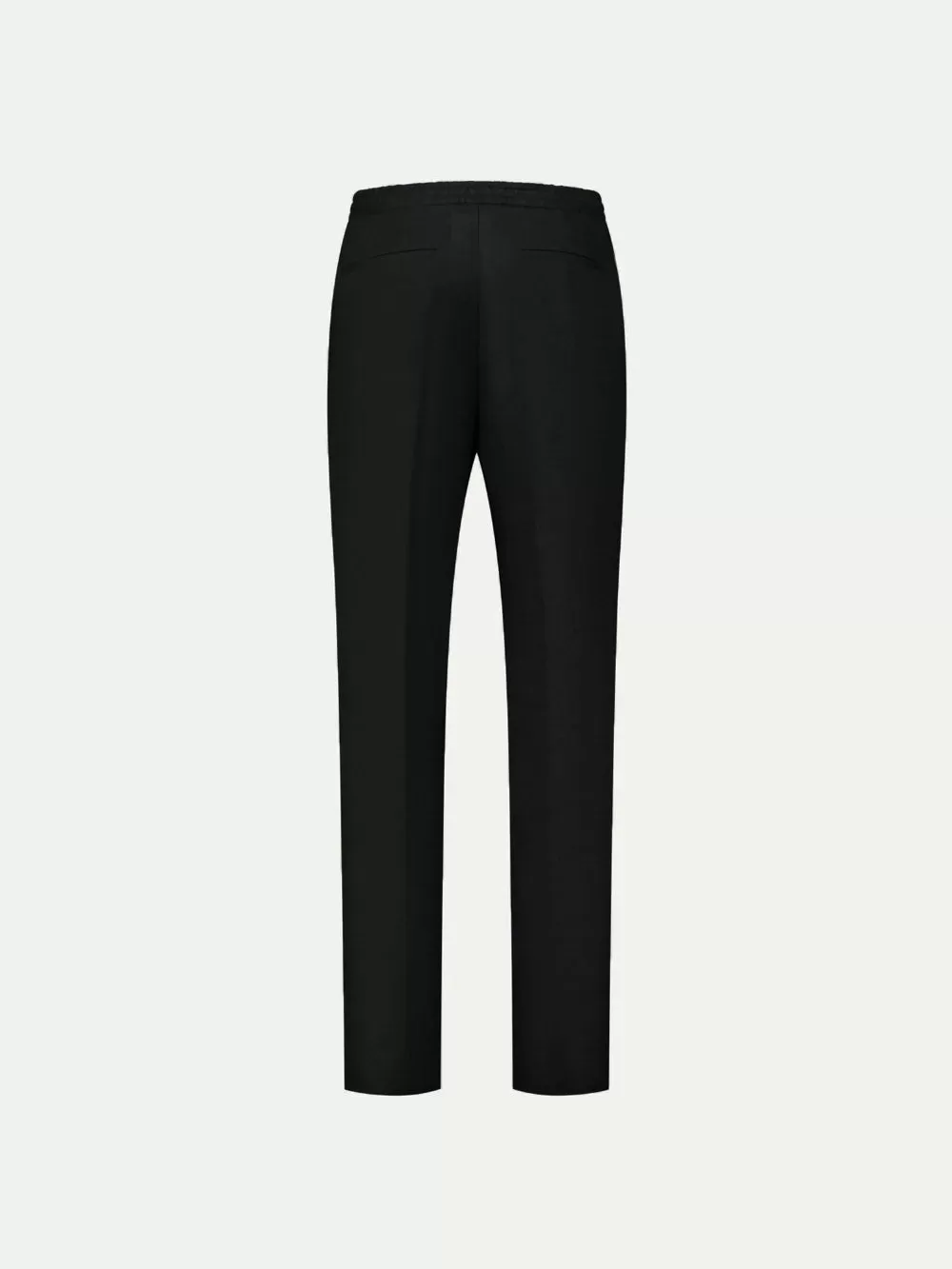 Black Linen Seaside Trousers