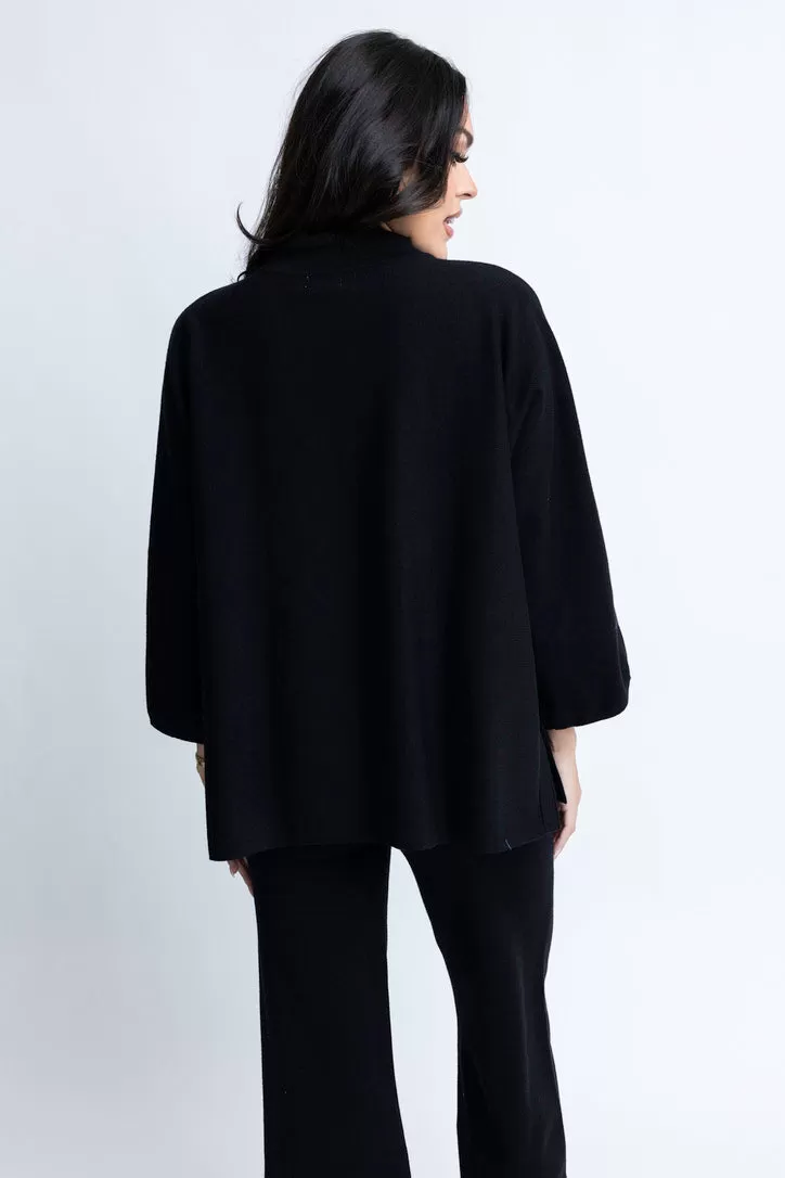 Black Sweater Lounge Set