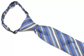 Boys Neck Tie - Blue Multi Stripes