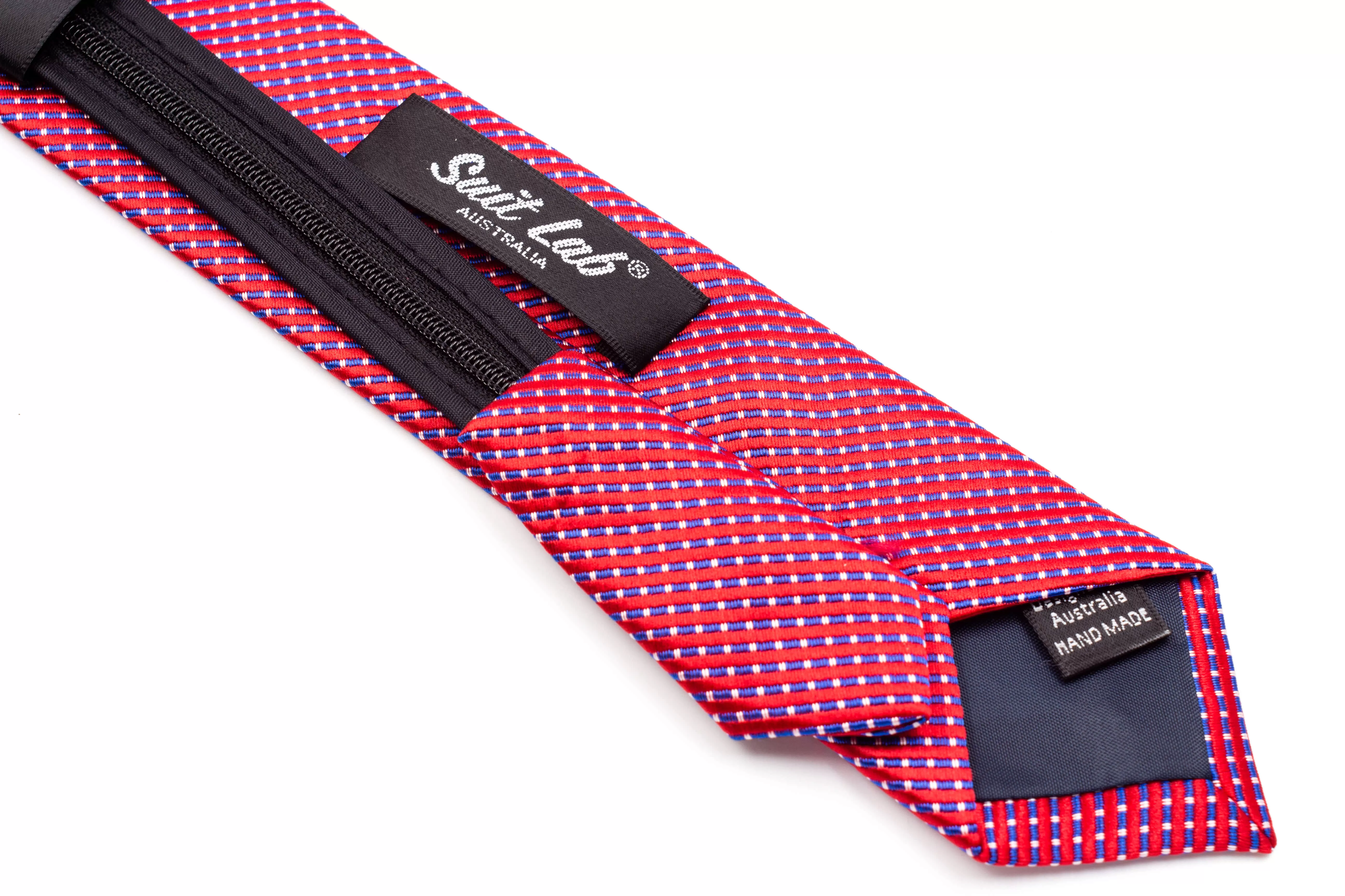 Boys Ties - Red Multi Checks