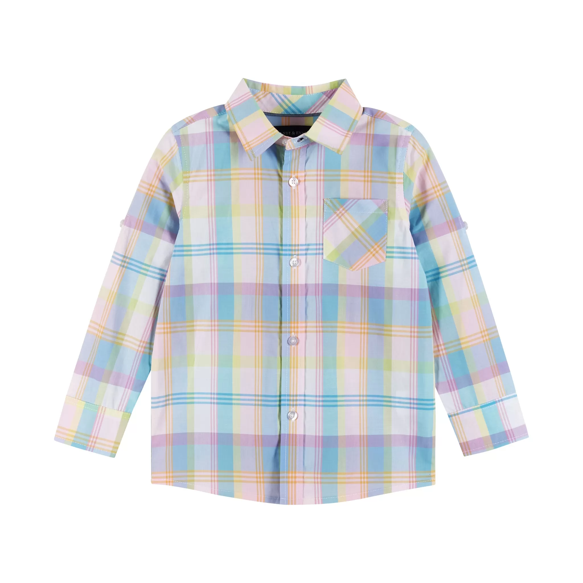 Buttondown Shirt & Pants Set | Multicolor Plaid