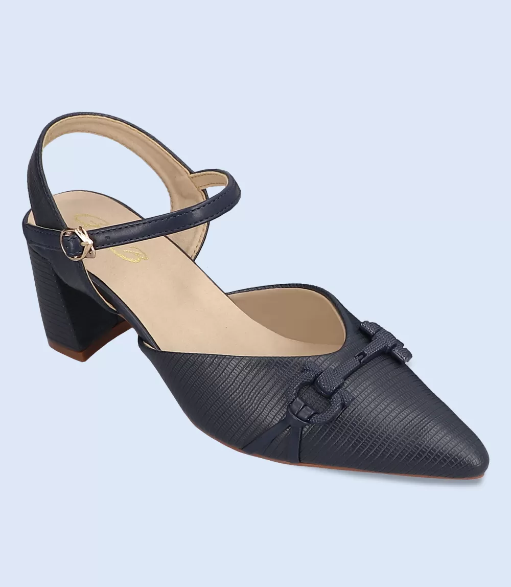 BW8166-NAVY-Women Casual Court Shoes