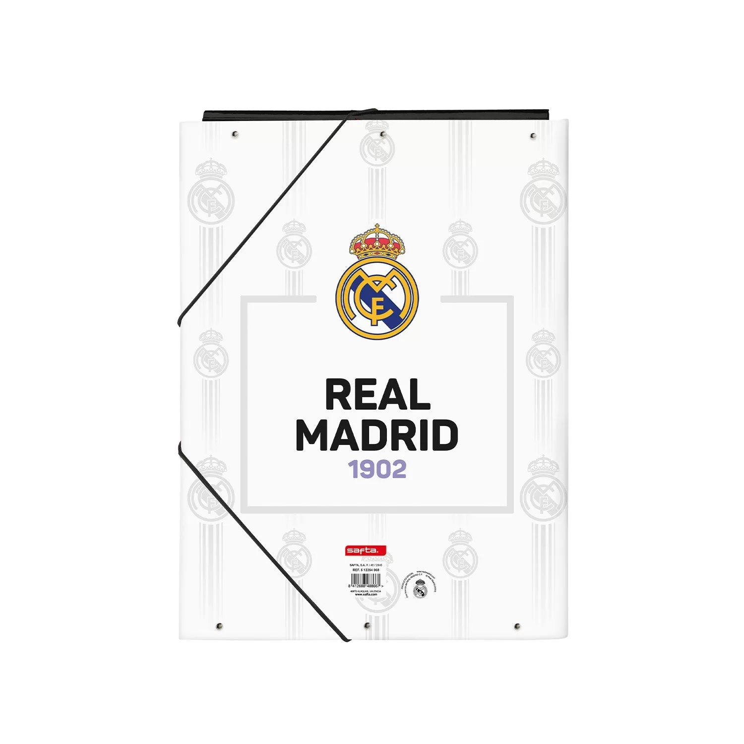 Carpeta Solapas Madridista Blanca Morada