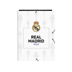 Carpeta Solapas Madridista Blanca Morada