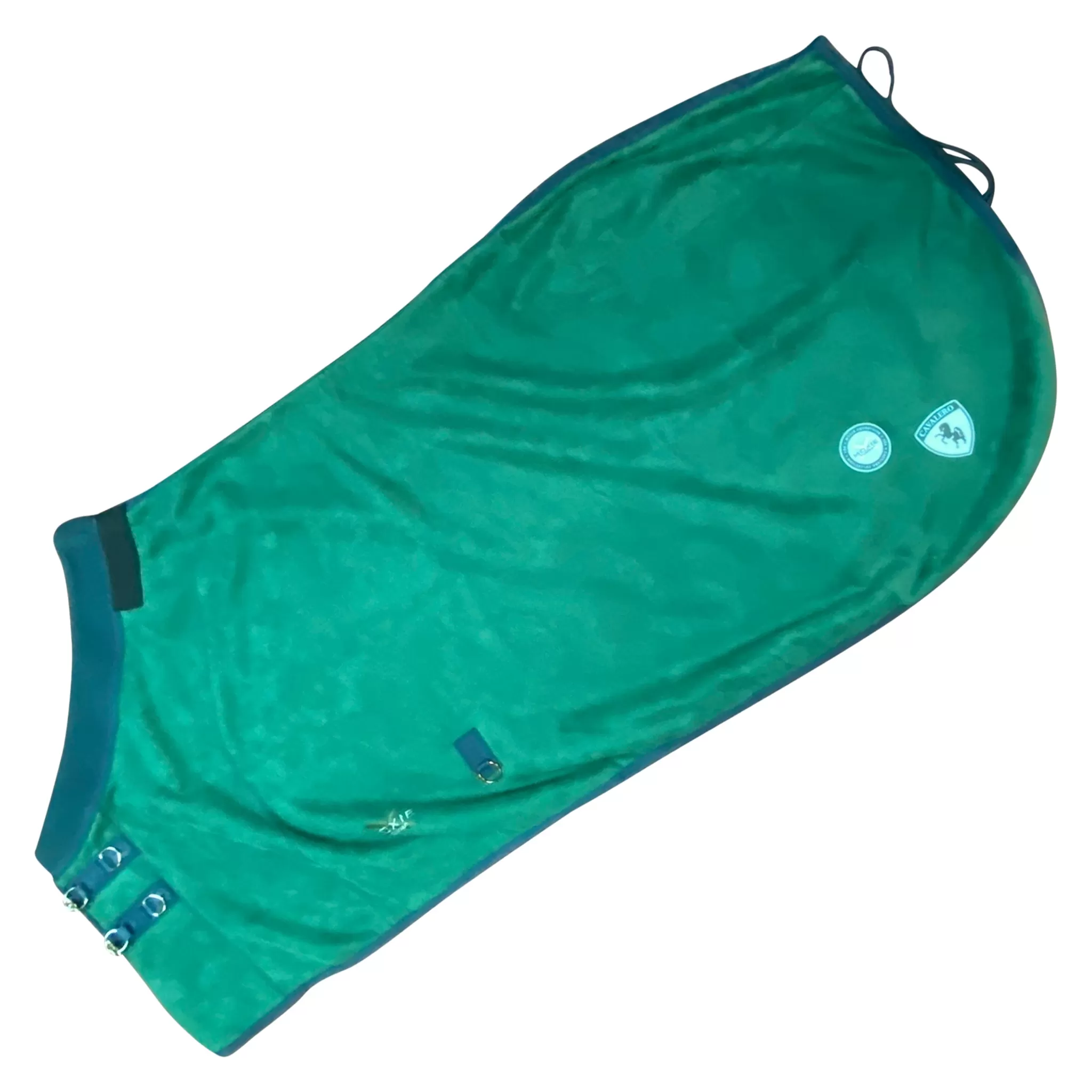 Cavalero Fleece Cooler in Hunter Green/Blue - 78