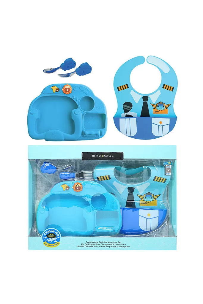 Creativplate Toddler Mealtime Set - Little Pilot Lucas