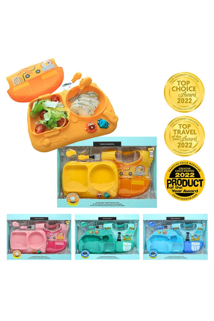 Creativplate Toddler Mealtime Set - Little Pilot Lucas