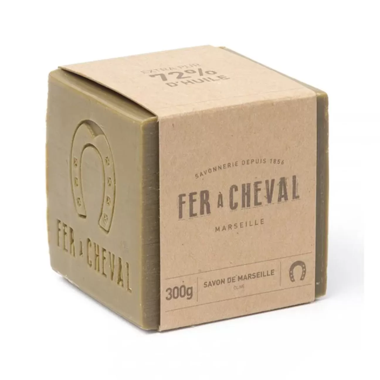 FER À CHEVAL GENUINE MARSEILLE SOAP - OLIVE OIL 300G CUBE