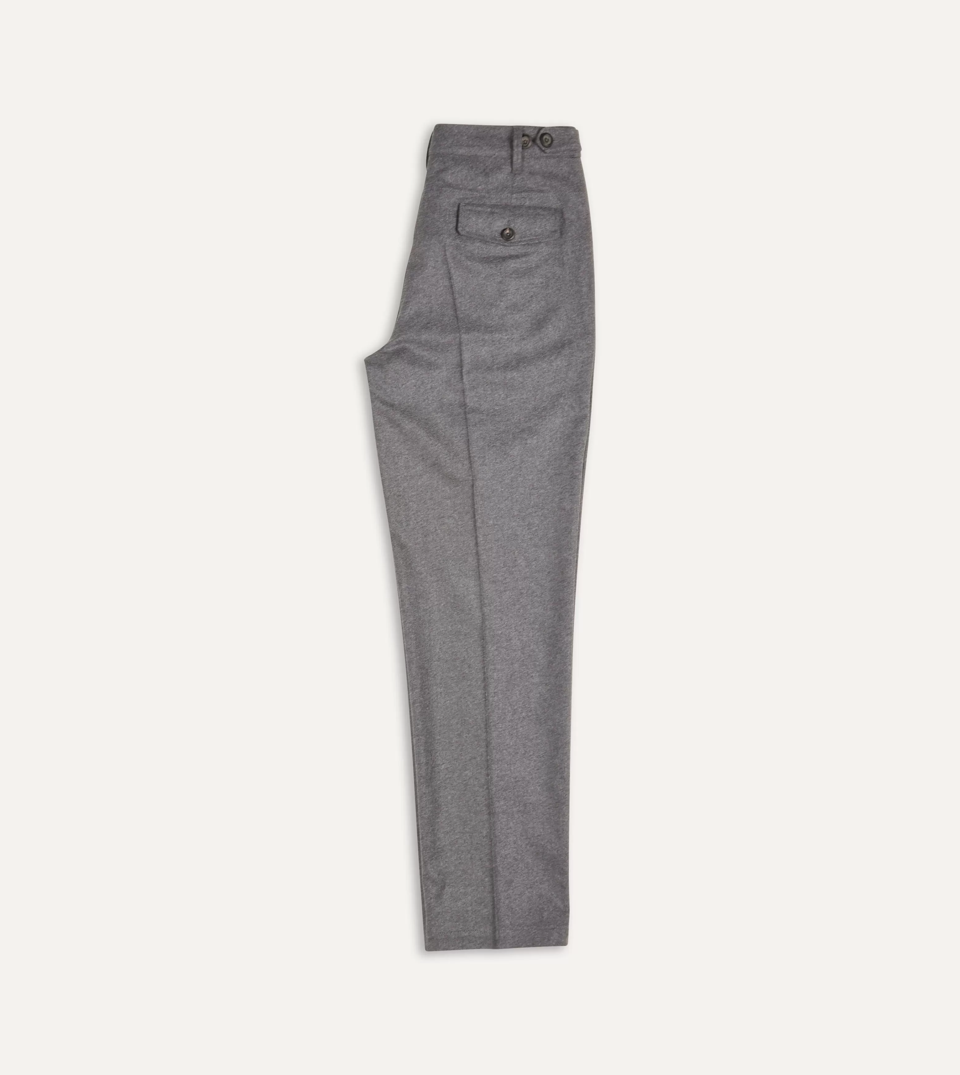 Grey Merino Wool Games Trouser