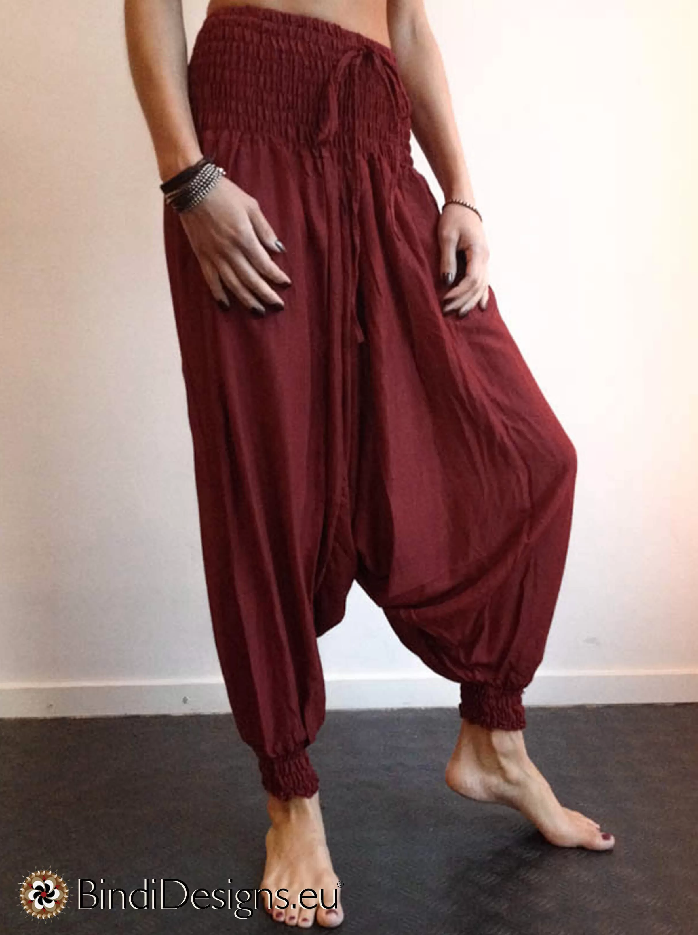 Harem Pants Dark Red