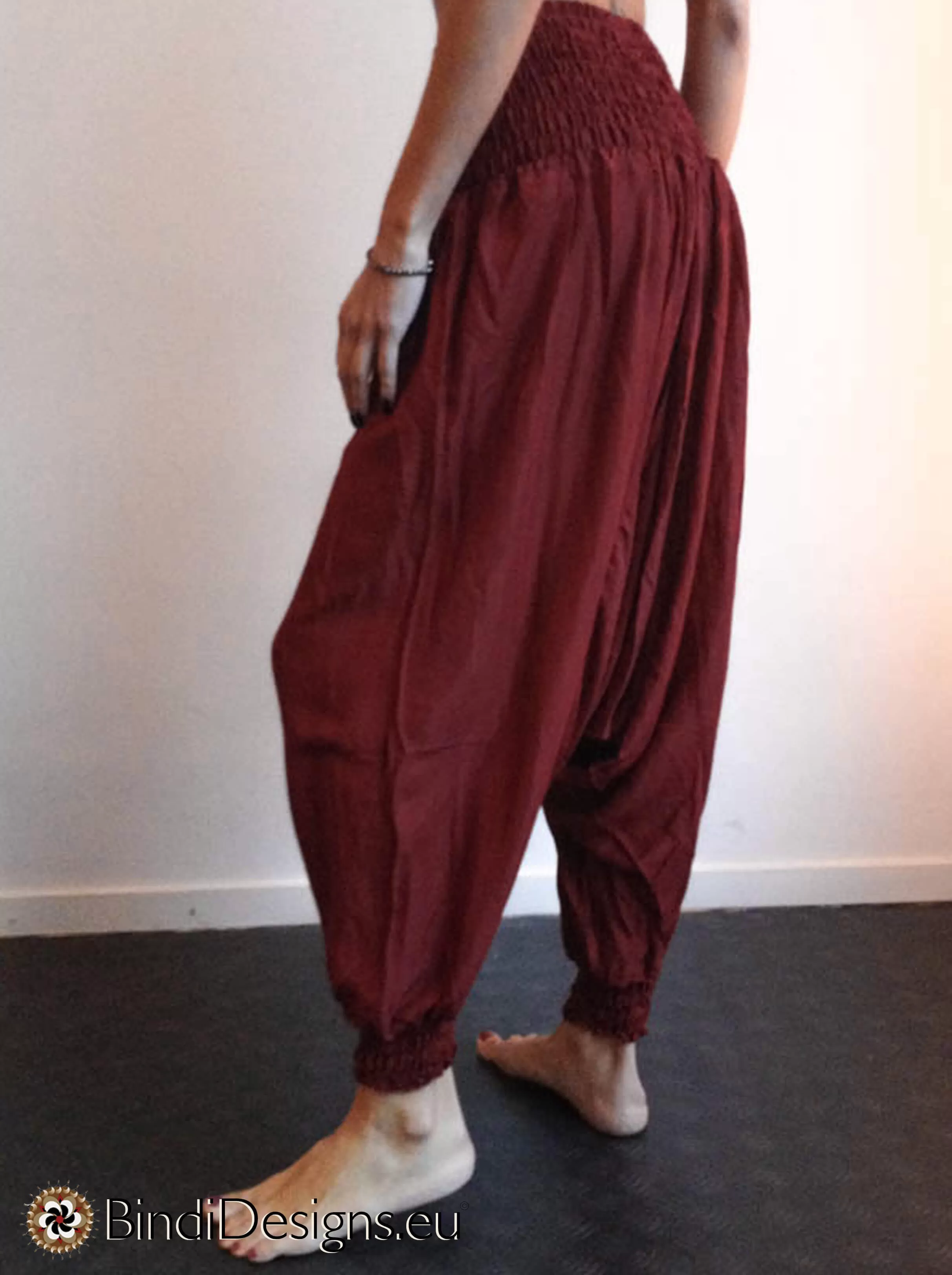 Harem Pants Dark Red