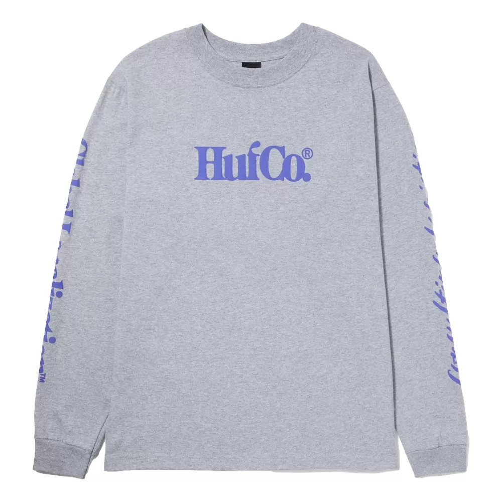 HUF HUF CO L/S TEE-GREY