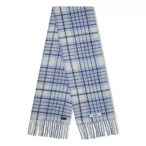 Jacquemus L'echarpe Carro Checked Blue Scarf