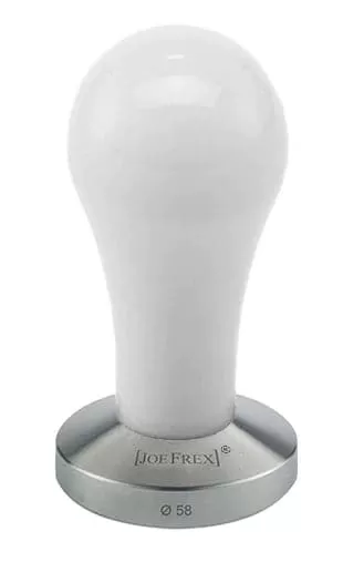 Joe Frex Tamper Complete 58mm Aluminum Base - Pop White