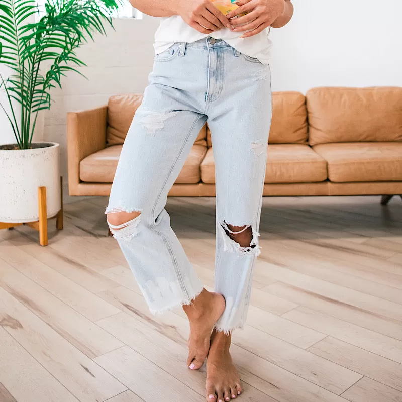 KanCan Hailey Distressed Bleached Jeans