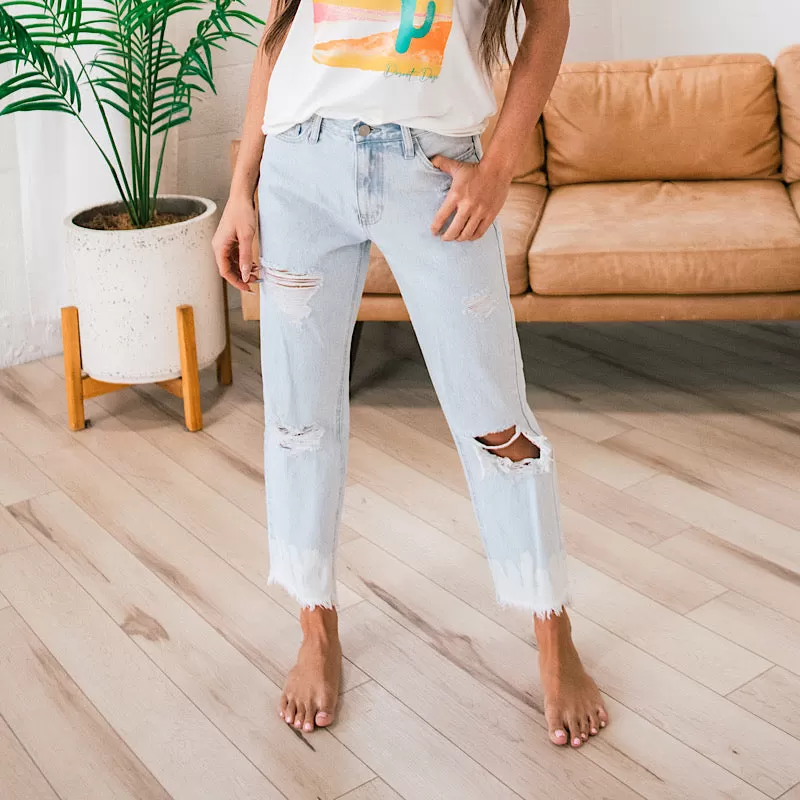 KanCan Hailey Distressed Bleached Jeans