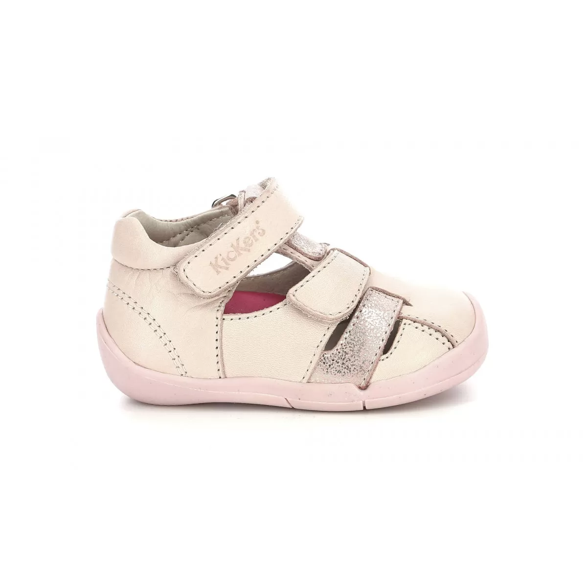 KICKERS WASABOU rose Babies/Salomés