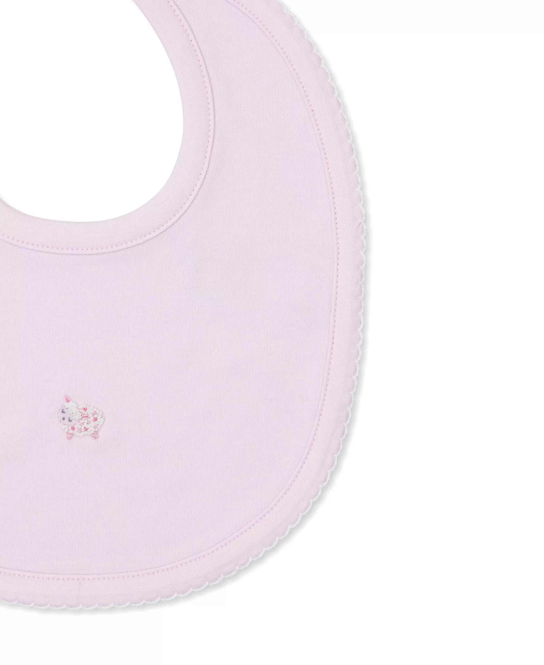 Kissy Kissy - Bib - Fleecy Sheep Pink