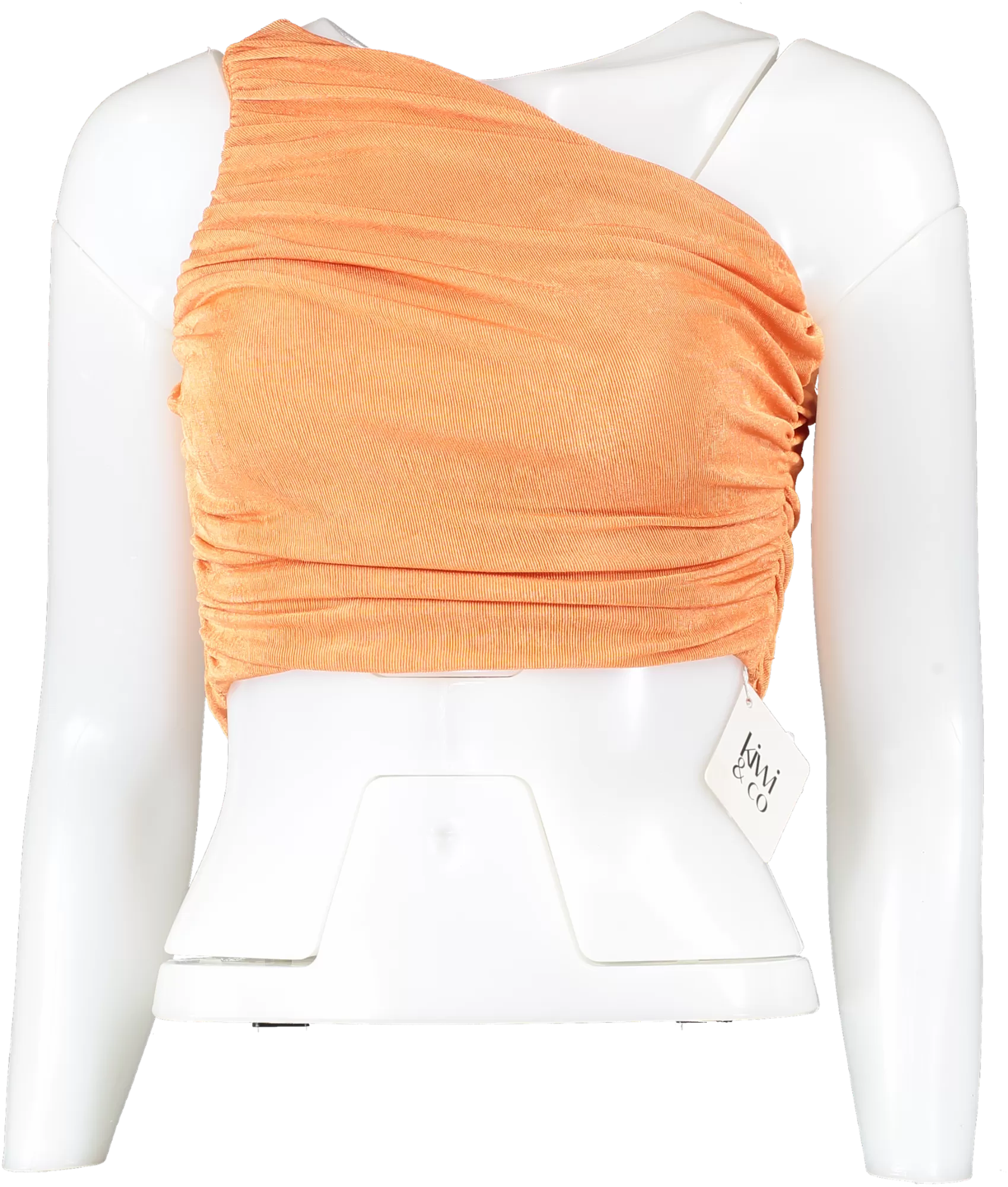 Kiwi & Co. Orange One Shouldered Top UK S