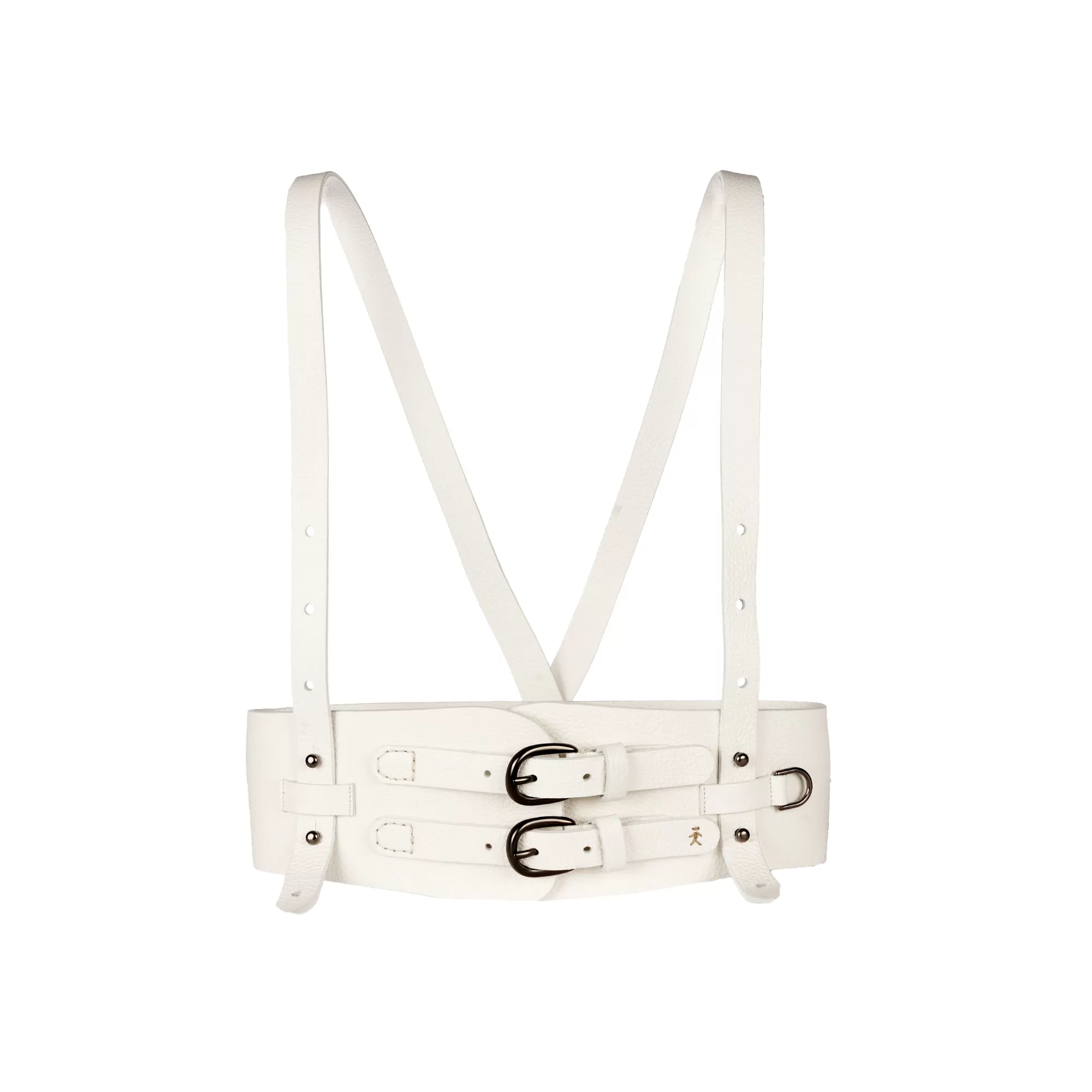 Leather Waist Belt Dandy White