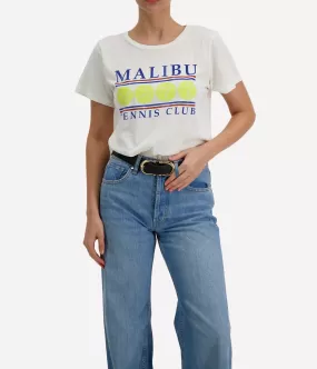 Malibu Tennis Club Tee in White