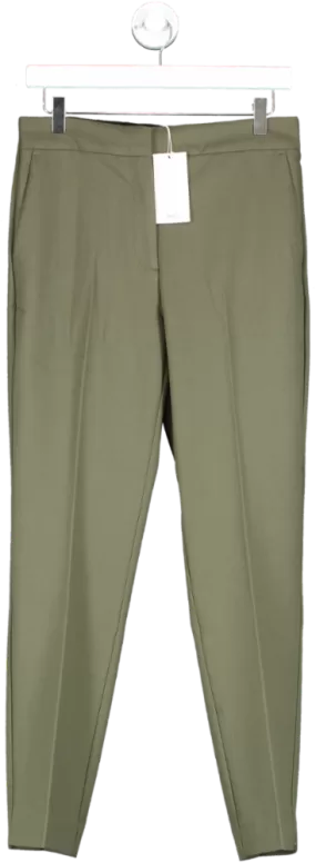 MANGO Khaki Green Tailored Trousers BNWT UK 10