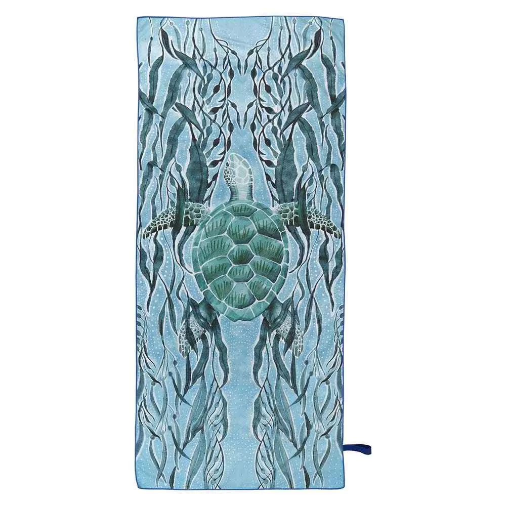 Marine Turtle Reversible Eco Beach Towel