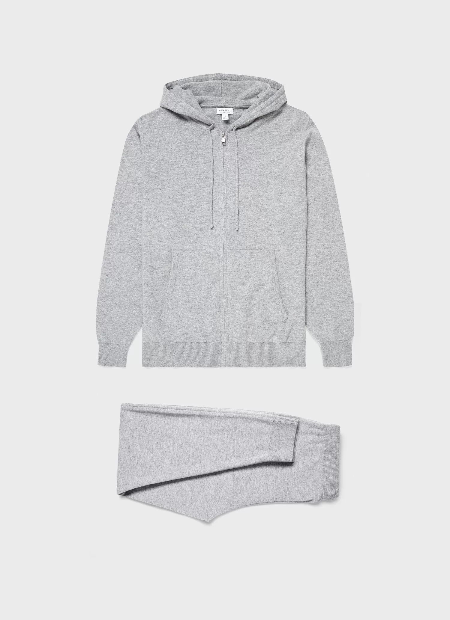 Men's Cashmere Lounge Set in Grey Melange