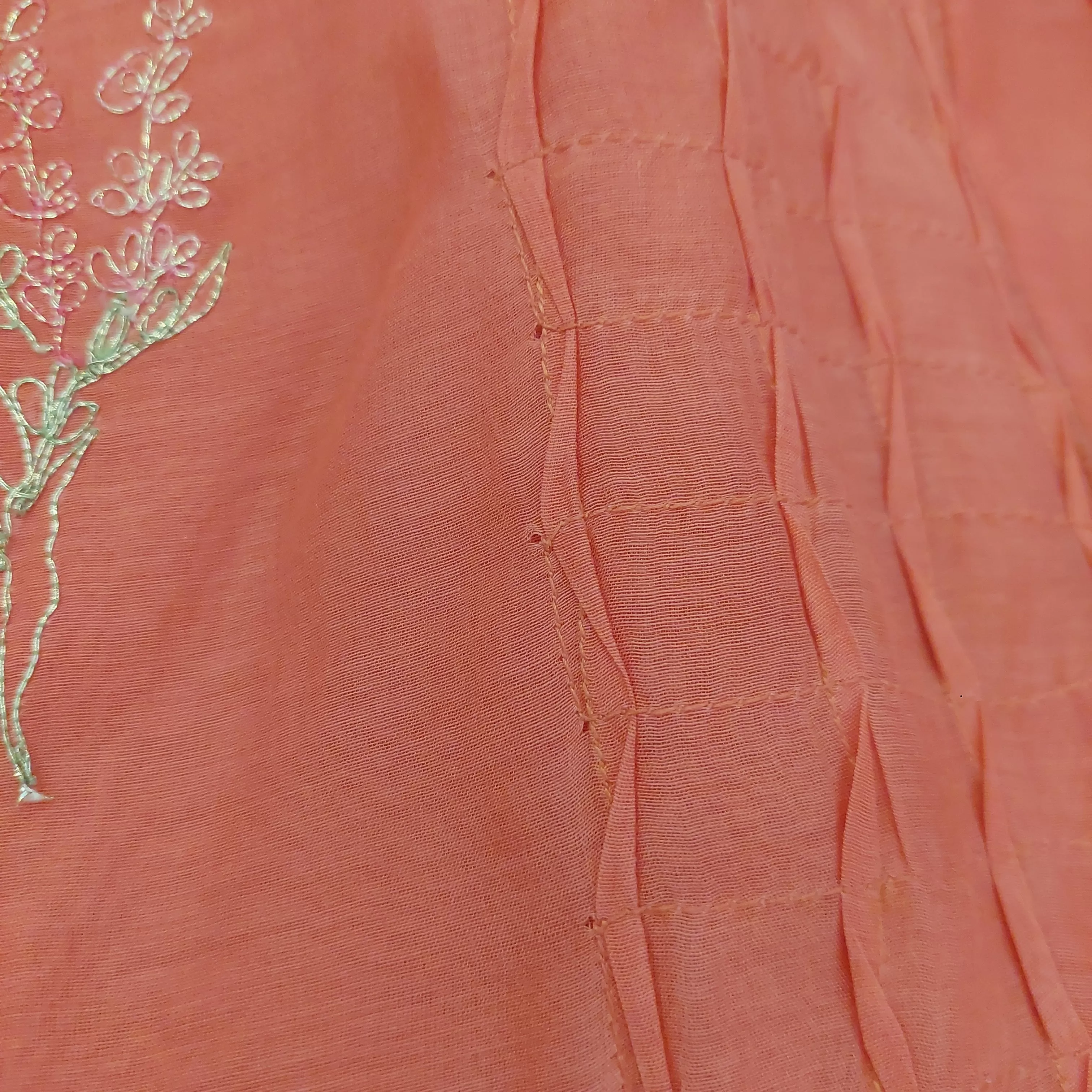 Miraka by Misha Lakhani Coral Embroidered Kurta | Pre Loved |