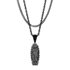 Mister Guadalupe Black Necklace