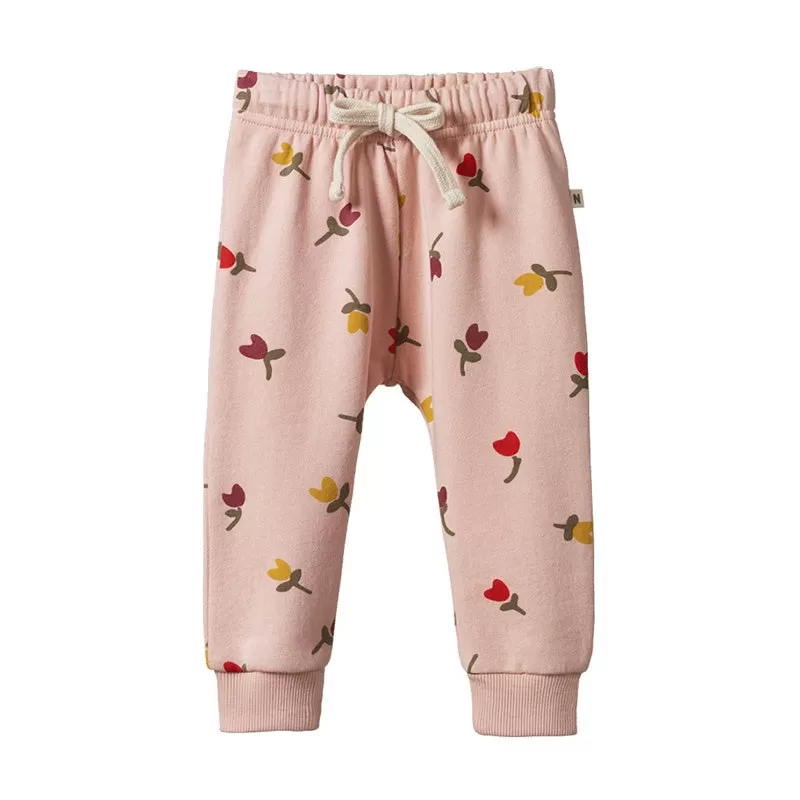 Nature Baby Sunday Track Pants - Tulip Rose Dust