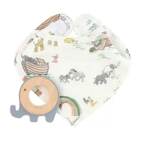 Noah's Ark Bib & Teether Set