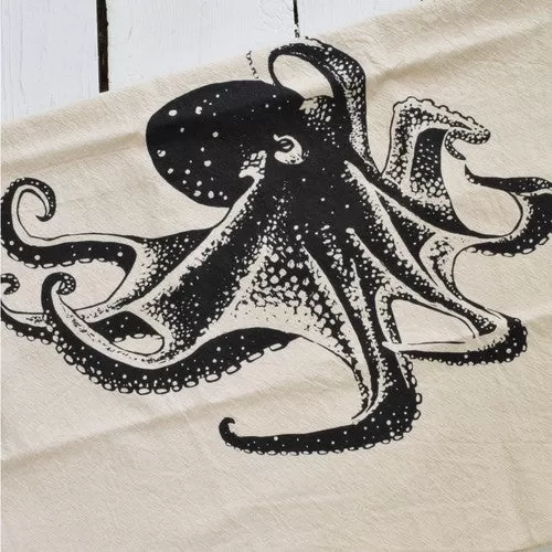 Octopus Cotton Tea Towel & Napkins