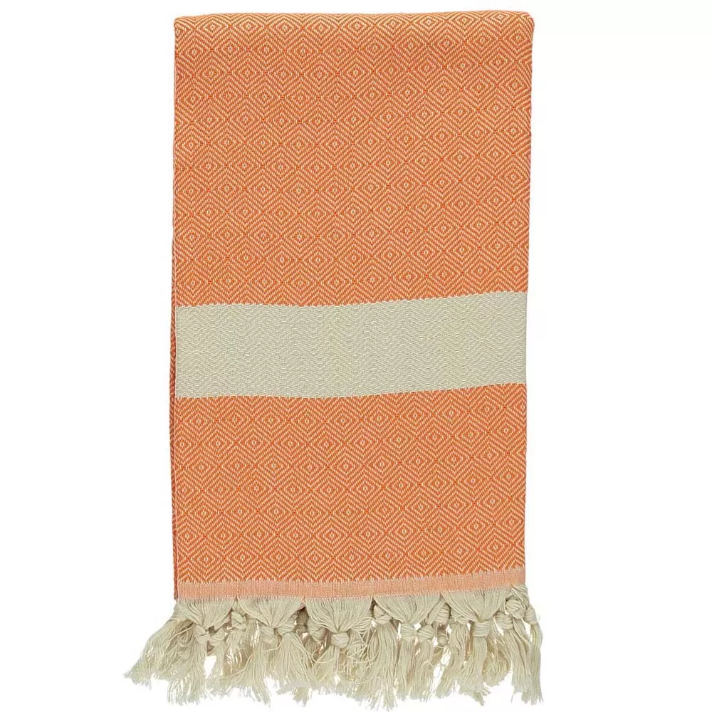 Orange Bamboo & Cotton Turkish Towel