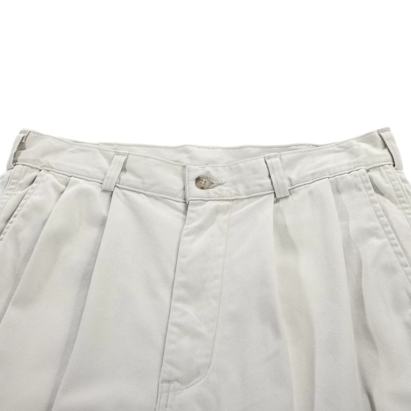 ORSLOW TWO TUCK WIDE TROUSERS IVORY