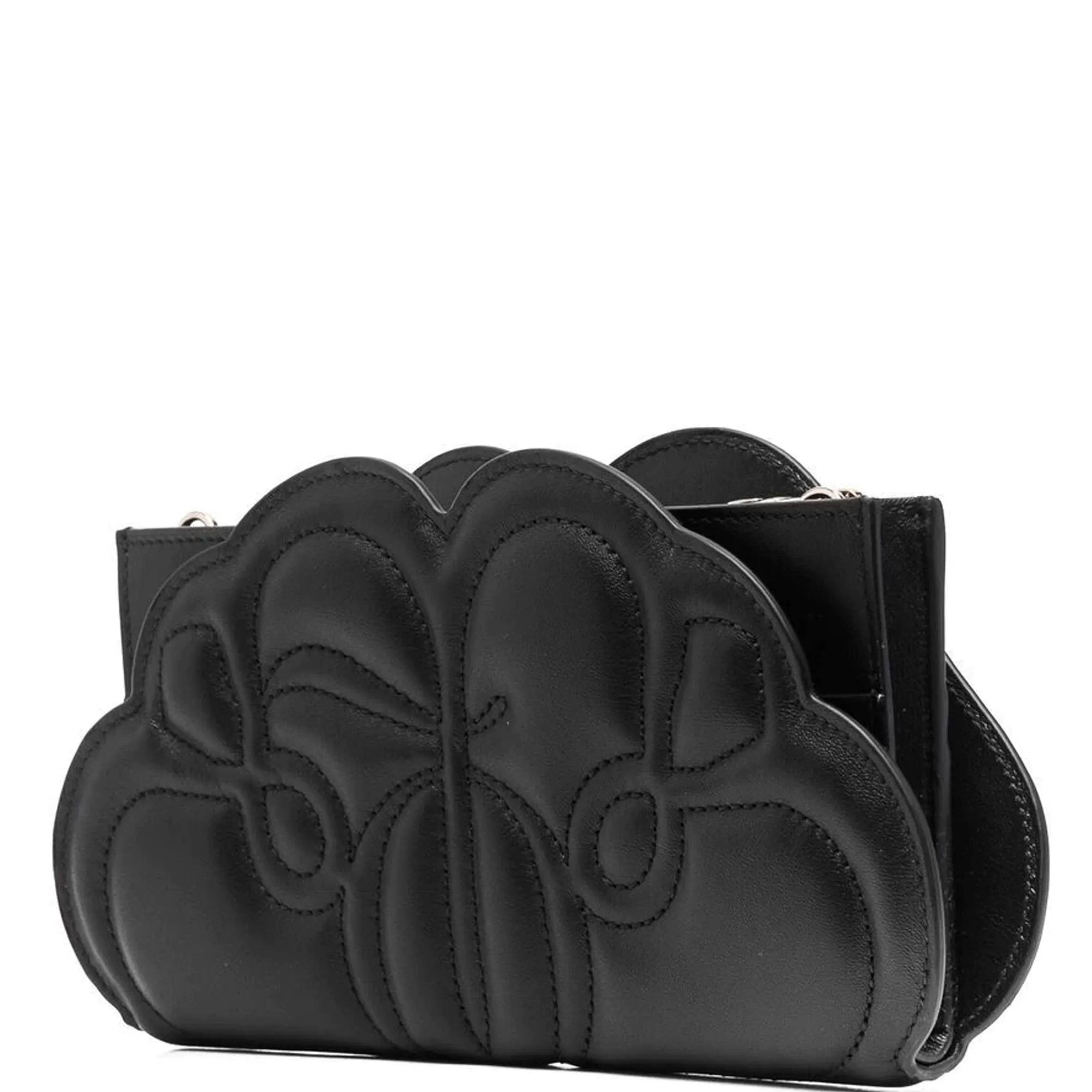 Padded Seal Flap Wallet WOC, Black