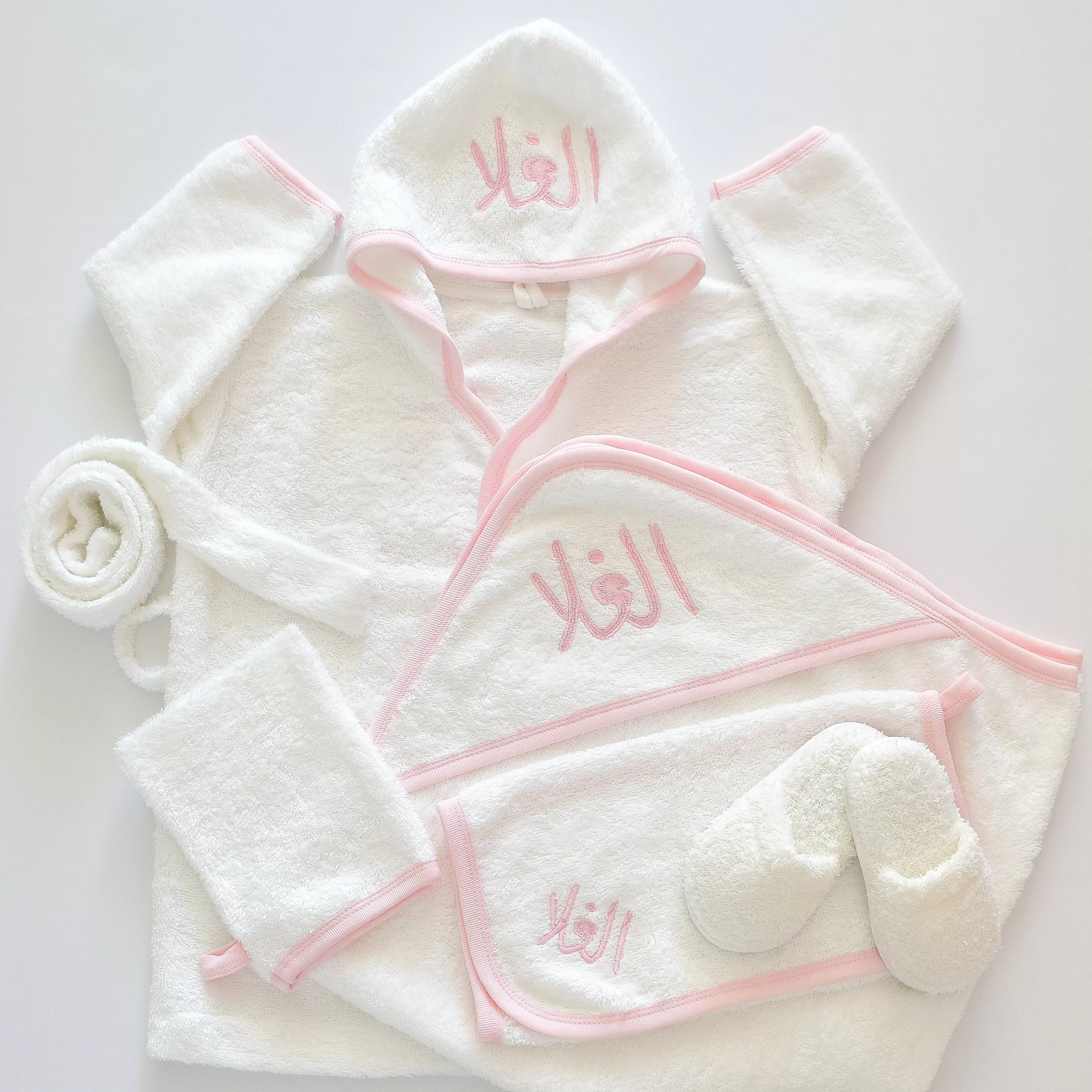 Personalised Princess Baby Girl Bathrobe Set