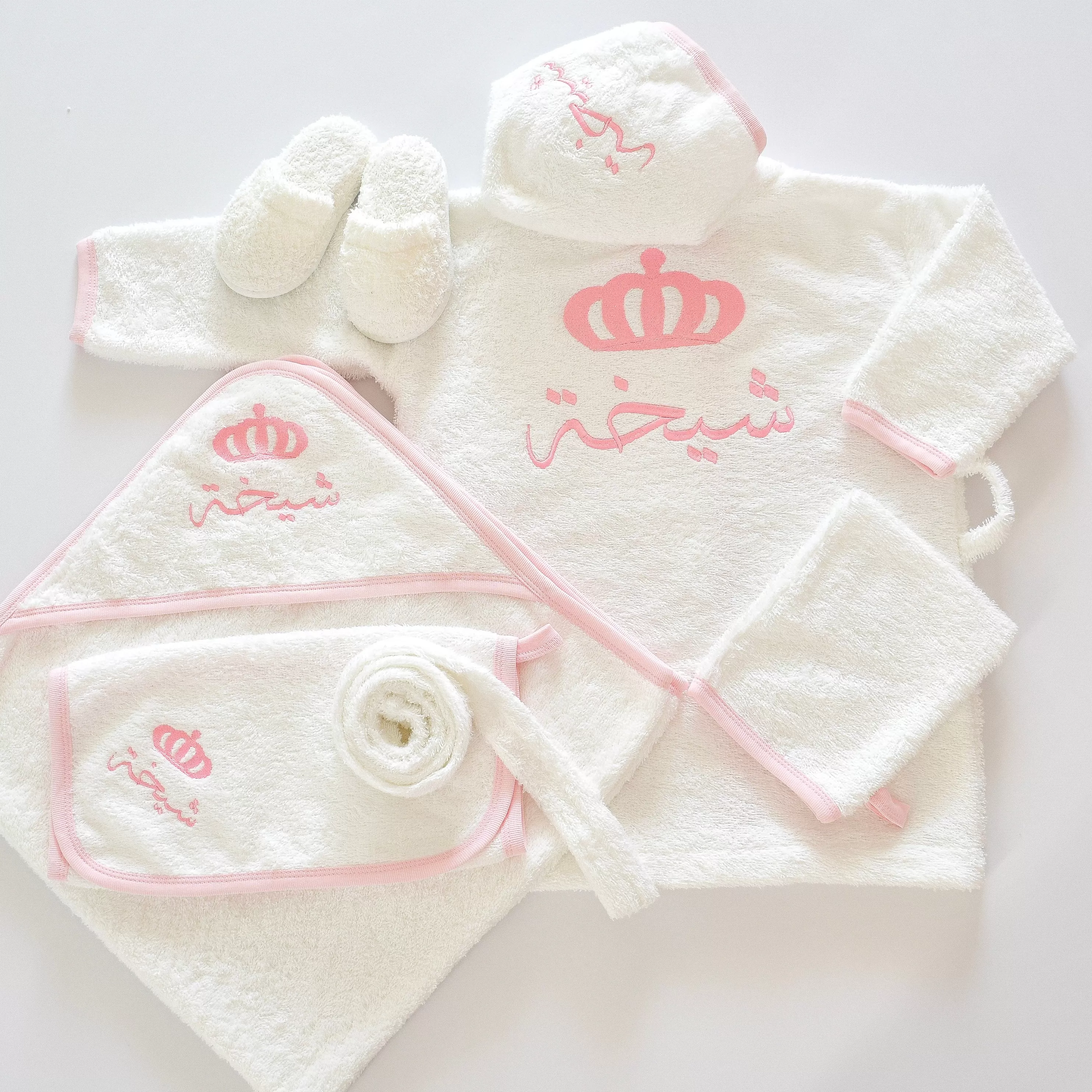 Personalised Princess Baby Girl Bathrobe Set