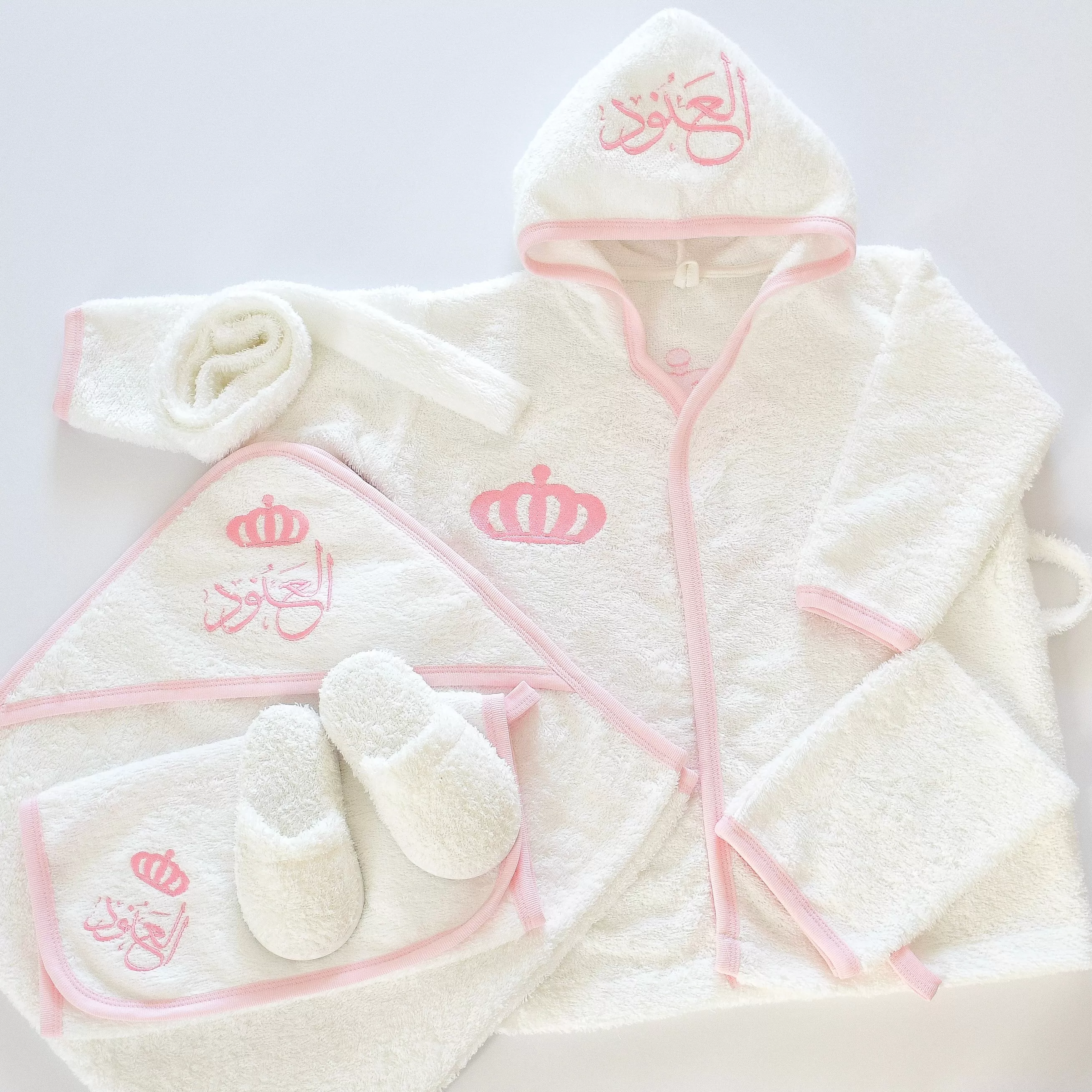 Personalised Princess Baby Girl Bathrobe Set