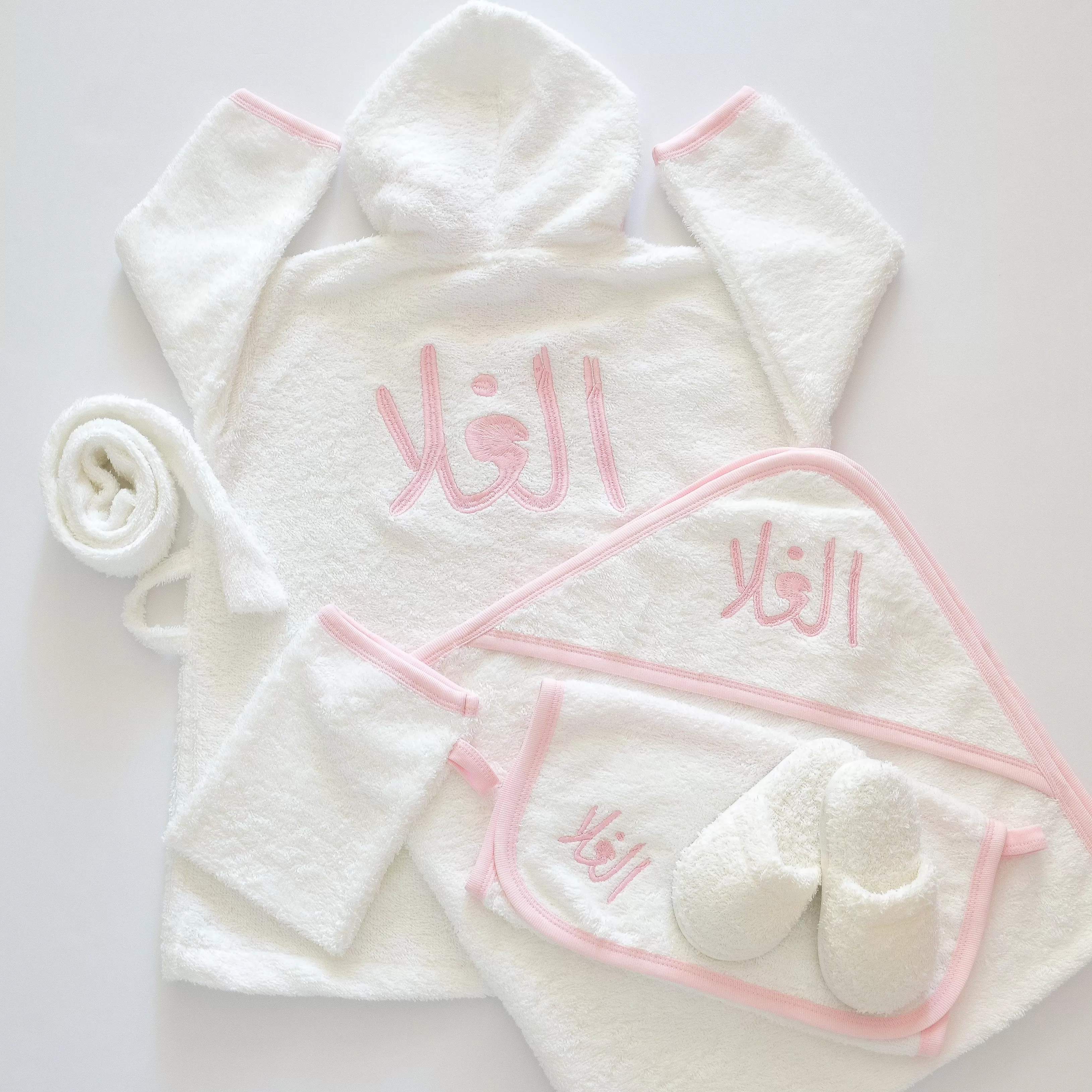 Personalised Princess Baby Girl Bathrobe Set