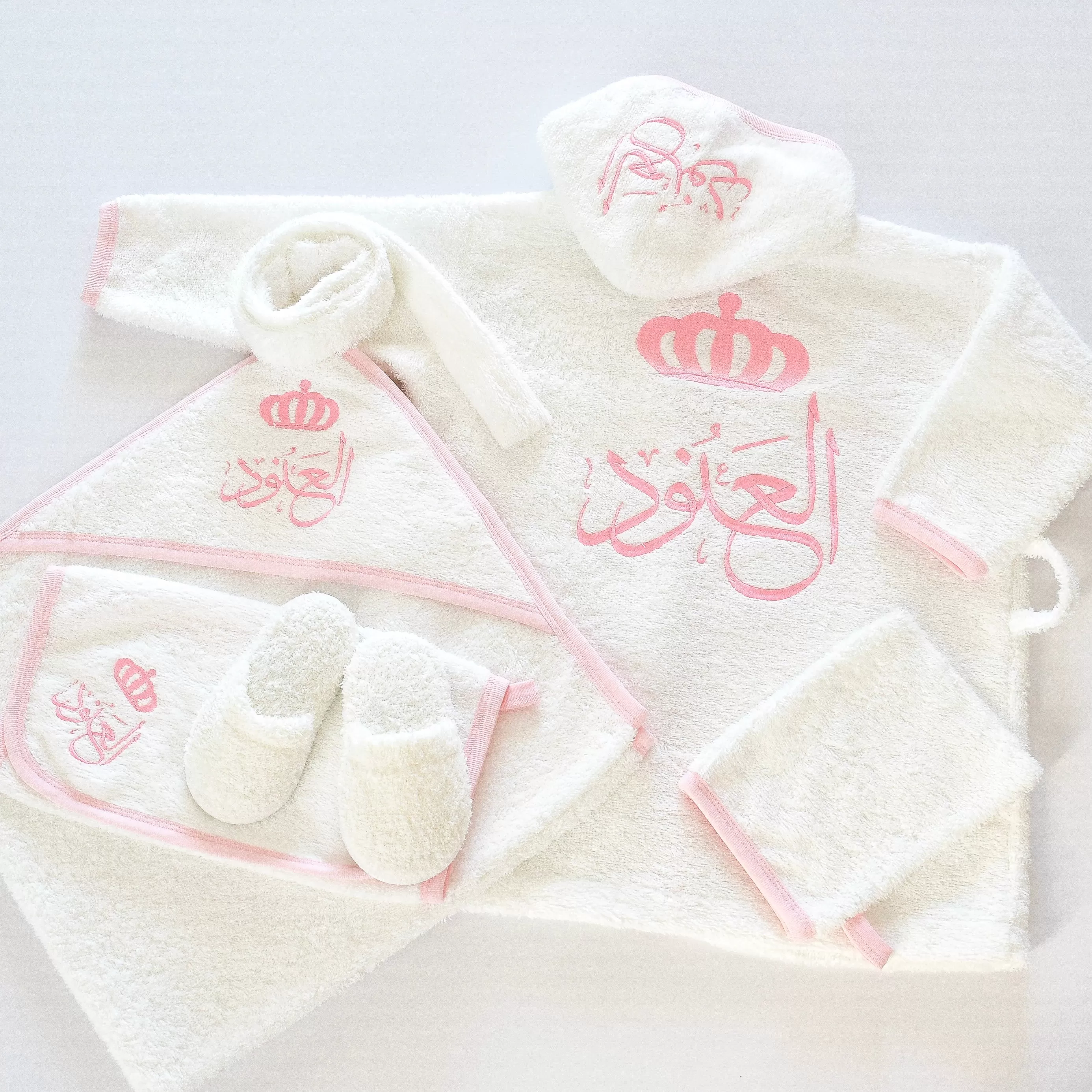 Personalised Princess Baby Girl Bathrobe Set