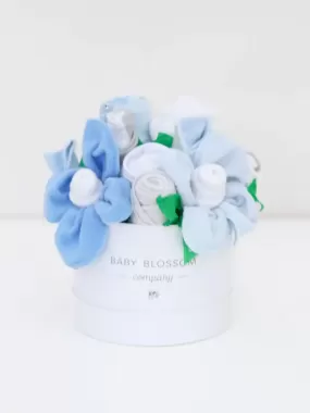 Petite Baby Boy Gift Set Flower Bouquet - Bear