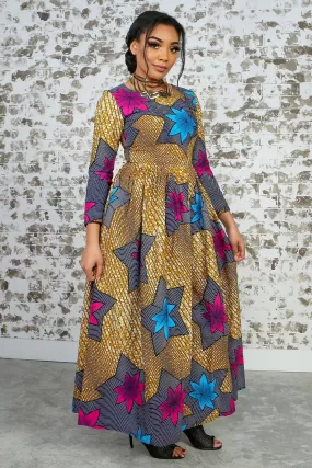 PRUDENCIA African Print Women's Dress