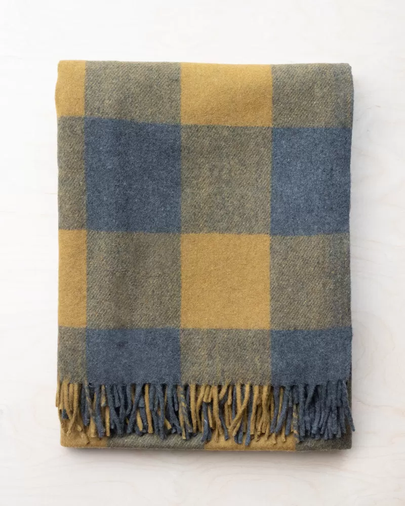 Recycled Wool Blanket - Buffalo Check