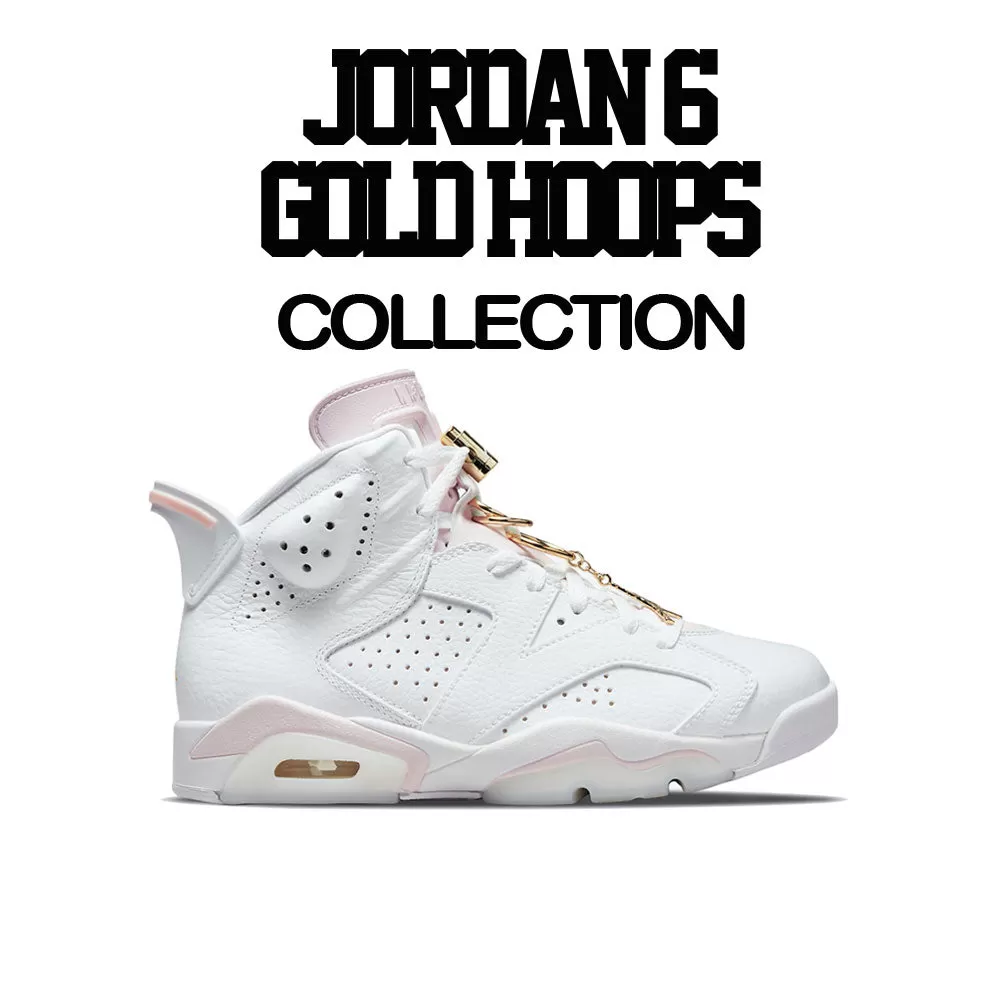 Retro 6 Gold hoops Shirt - Fly Kicks - White